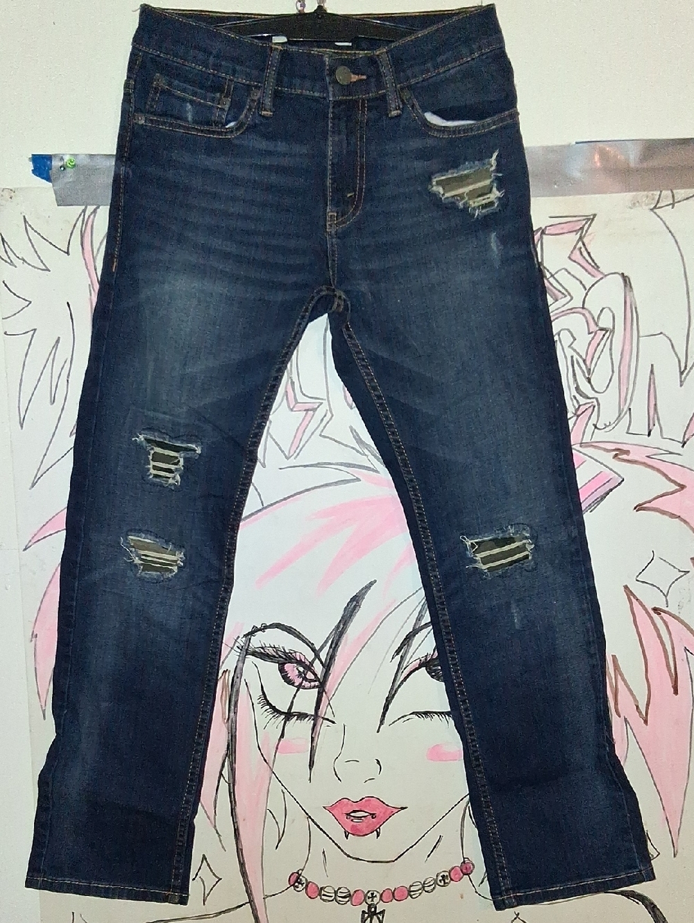 Levi's 511™ Slim Dark Blue Jeans with Contrast Stitching